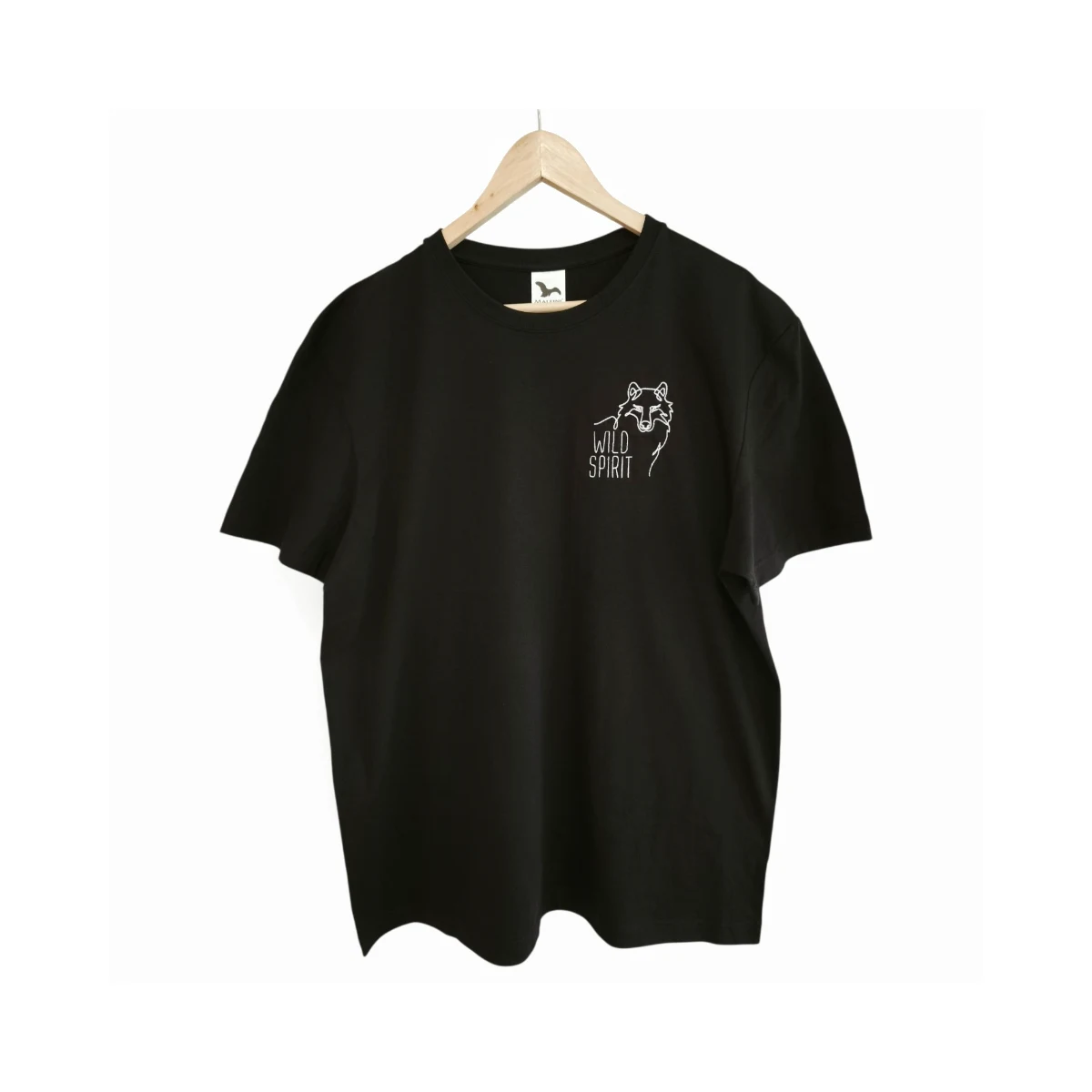 Vyšívané tričko WILD SPIRIT - vlk | unisex, vlastný text na želanie